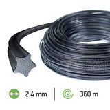 Oregon Sternform Mähfaden AluMax Nylium Starline 2,4 mm x 360 m Trimmerfaden Freischneidefaden