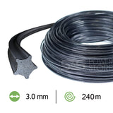 Oregon Sternform Mähfaden AluMax Nylium Starline 3,0 mm x 240 m Trimmerfaden Freischneidefaden