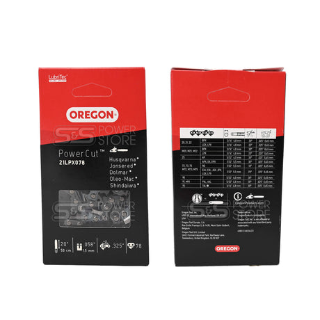 Oregon Sägekette 21LPX078E PowerCut 0.325" 1,5 mm 78 TG 50 cm Vollmeißel - powerstore-shop