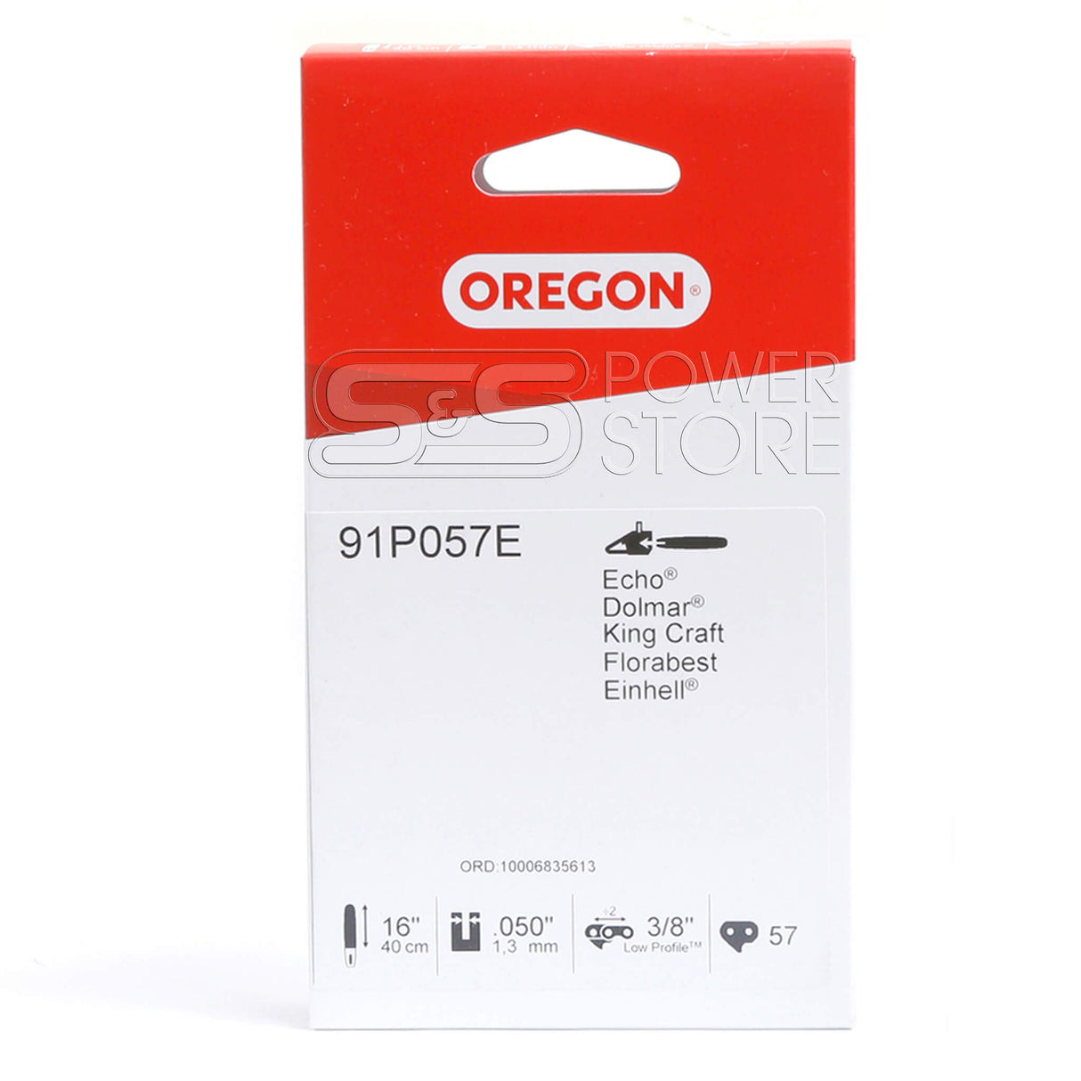 Oregon Sägekette 91P057E Xtraguard 3/8" 1,3 mm 57 TG 40 cm Halbmeißel