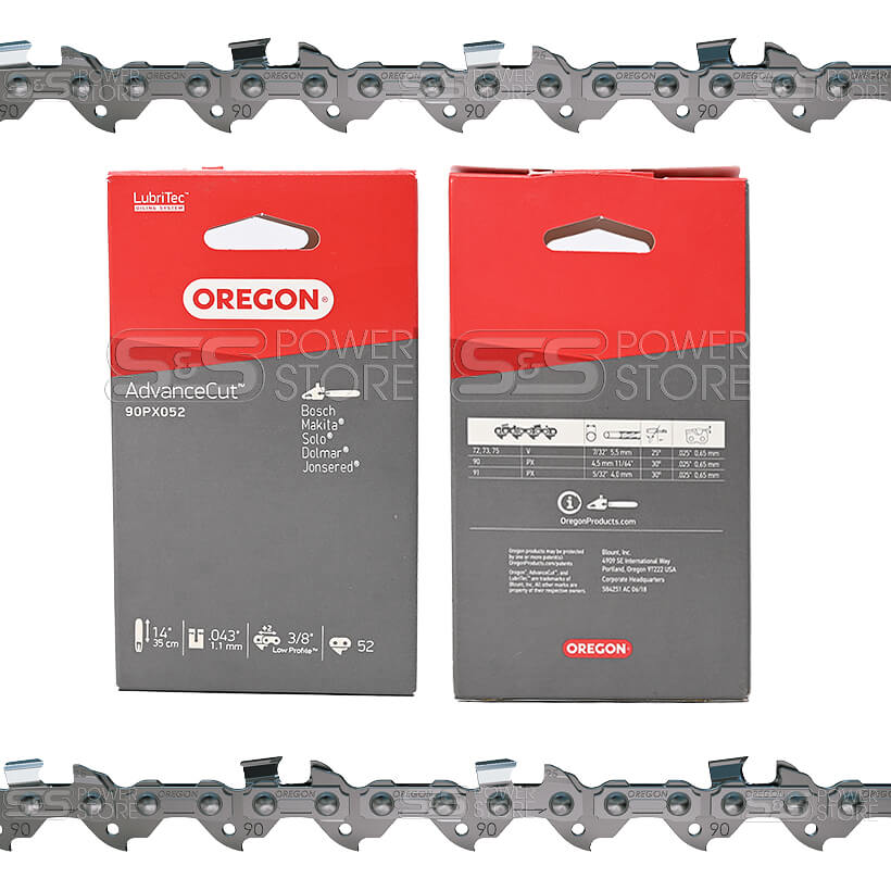 Oregon Sägekette 90PX052E AdvanceCut 3/8" 1,1 mm 52 TG 35 cm Halbmeißel