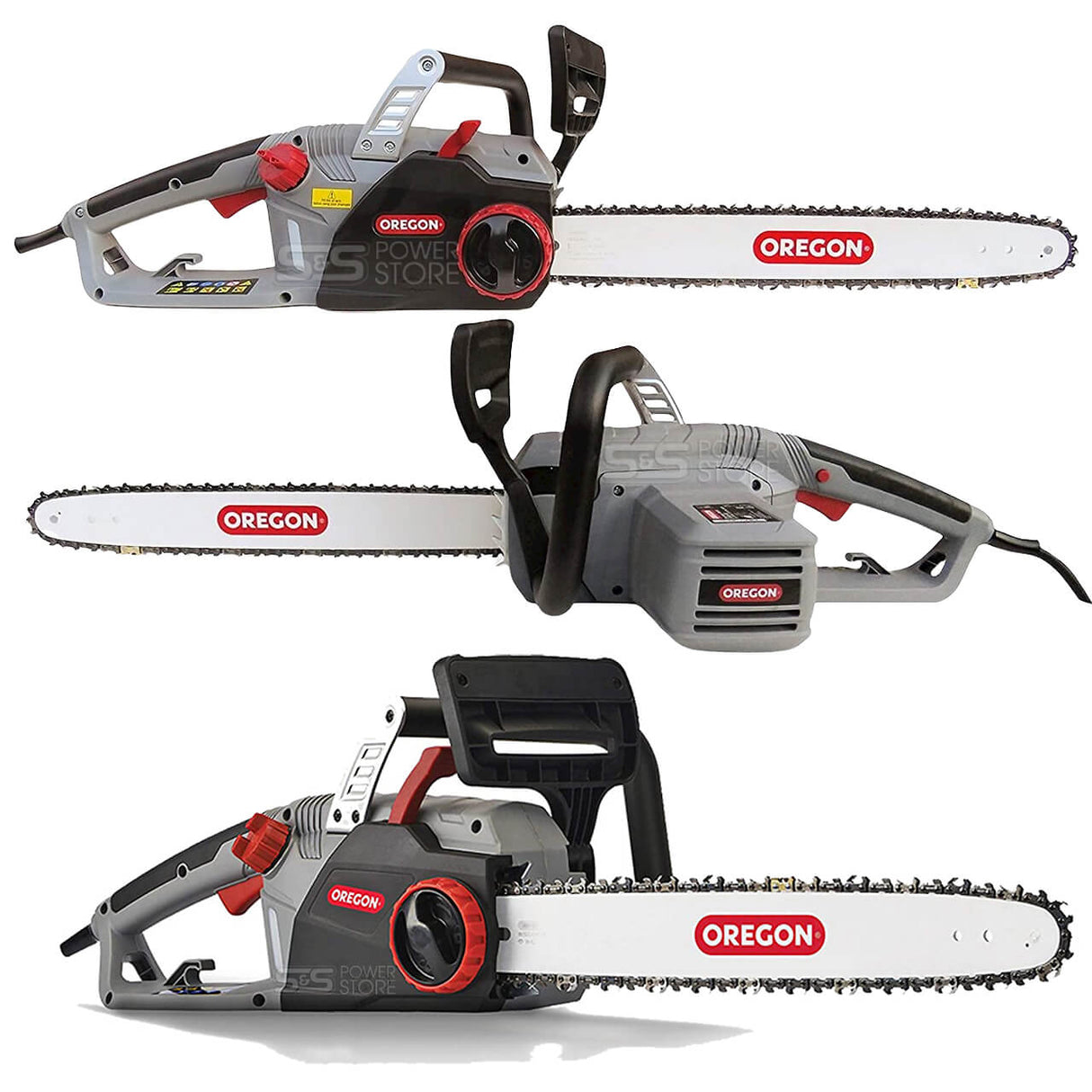 Oregon Elektro Kettensäge CS1500 Angebot Set inkl. 3 Powersharp Sägeketten