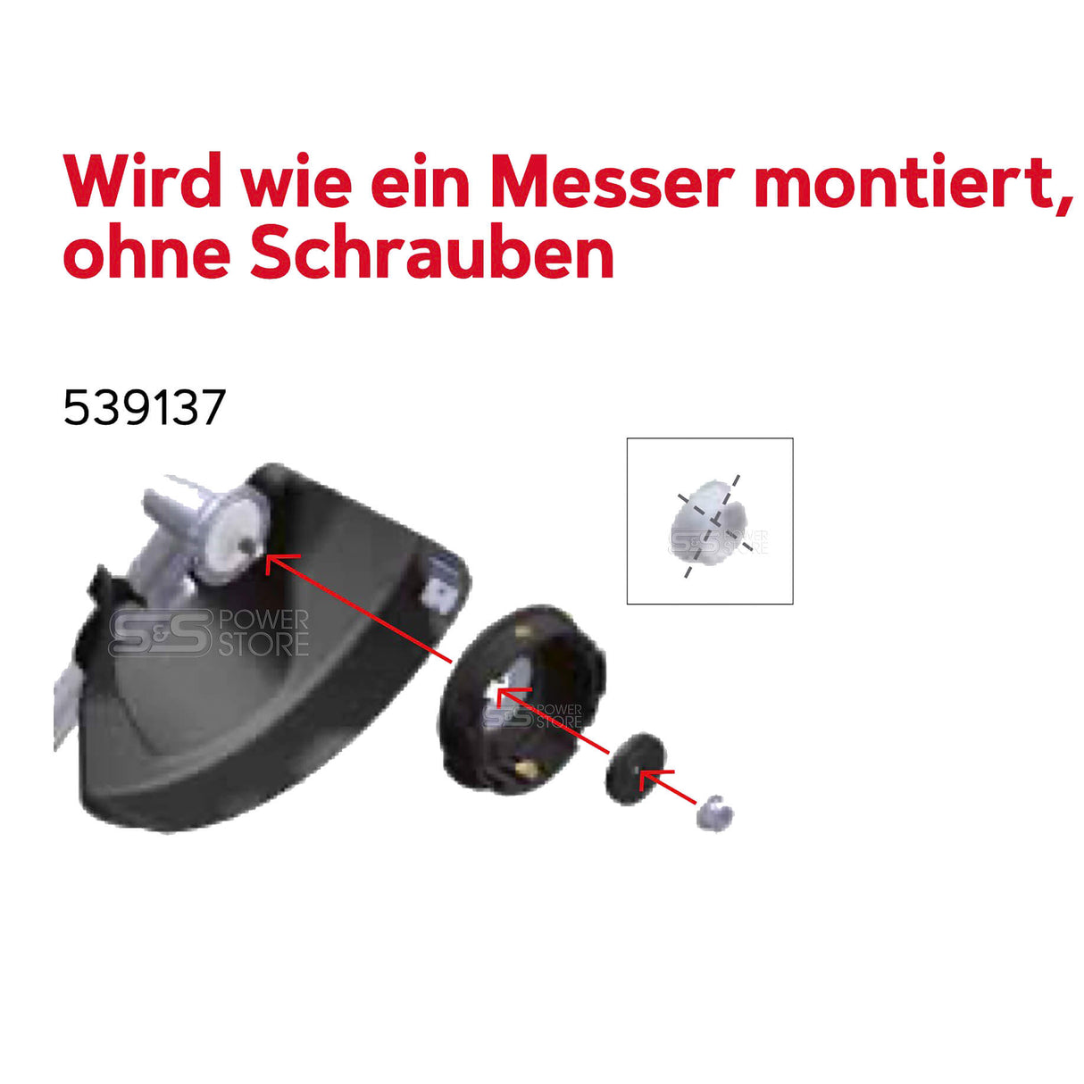 Oregon Mähkopf Schneidkopf passend für Einhell Benzin-Sense GC-BC 25/1 I AS Freischneider Trimmer