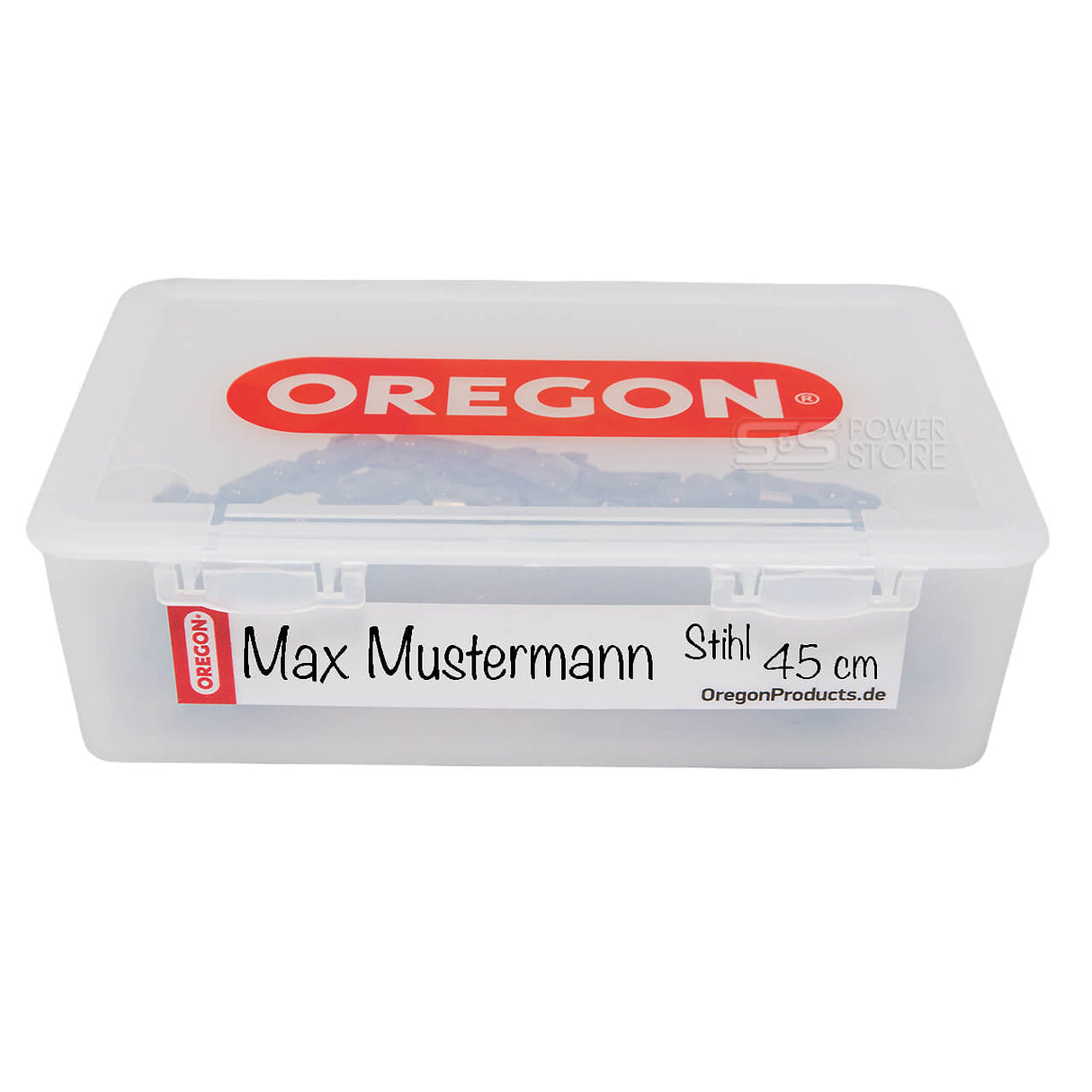 Original Oregon Kettenbox zur Lagerung von Sägeketten