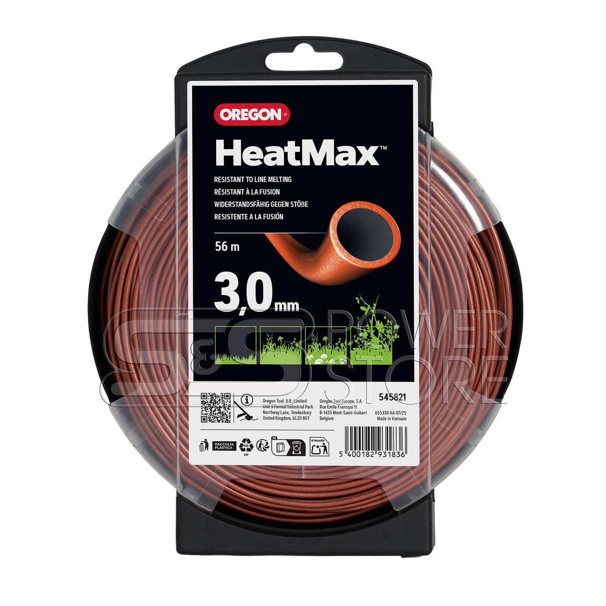 Oregon Profi Mähfaden Techni 280° HeatMax 3,0 mm x 56 m Trimmerfaden Freischneidefaden - powerstore-shop