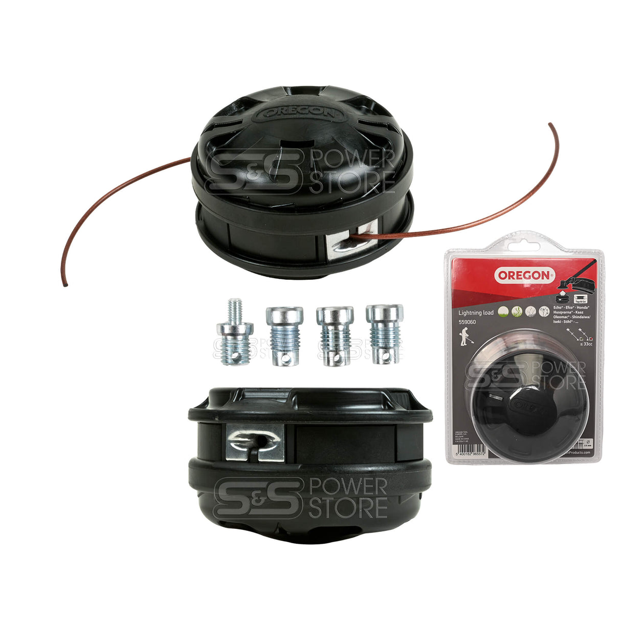 Oregon Mähkopf Lightning Load Schneidkopf 109 mm Tap & Go für Trimmer, Freischneider & Motorsensen bis 33 cm³ Hubraum - powerstore-shop