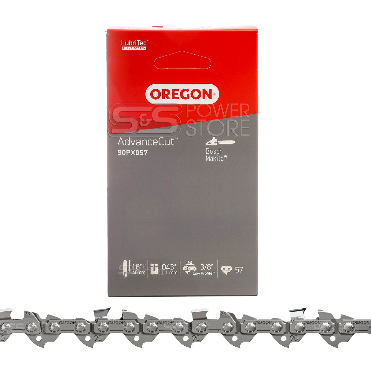 Oregon Sägekette 90PX057E AdvanceCut 3/8" 1,1 mm 57 TG 40 cm Halbmeißel