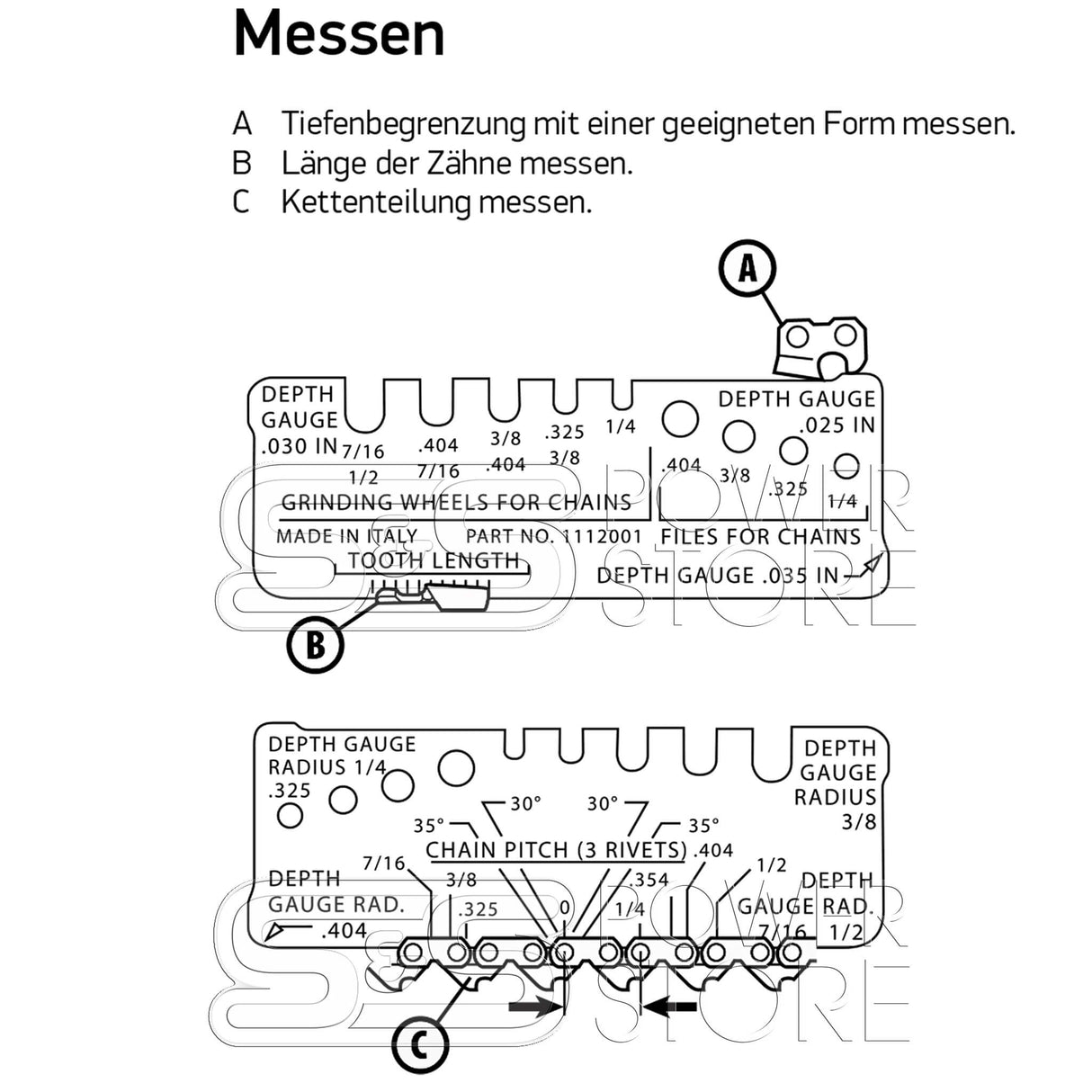 Oregon Schleif- und Abziehlehre Schleifscheiben Radien Kontur Multifunktionslehre
