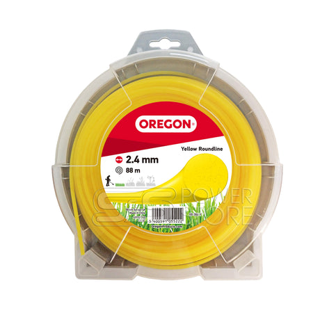 Oregon Gelber Freischneidefaden Yellow Roundline 2,4 mm Durchmesser 88 m Länge Trimmerfaden (Kopie) - powerstore-shop