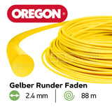 Oregon Gelber Freischneidefaden Yellow Roundline 2,4 mm Durchmesser 88 m Länge Trimmerfaden (Kopie) - powerstore-shop