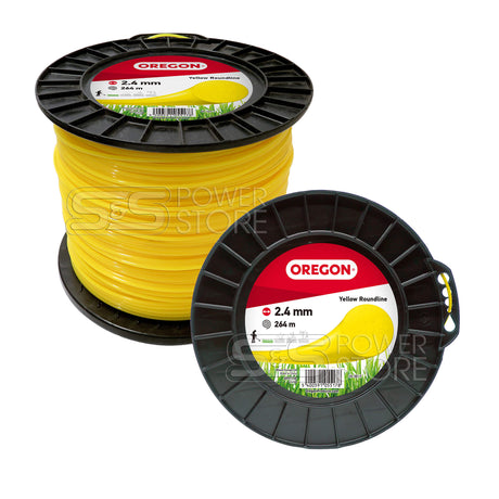 Oregon Gelber Freischneidefaden Yellow Roundline 2,4 mm Durchmesser 264 m Länge Trimmerfaden - powerstore-shop