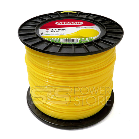Oregon Gelber Freischneidefaden Yellow Roundline 2,4 mm Durchmesser 264 m Länge Trimmerfaden - powerstore-shop