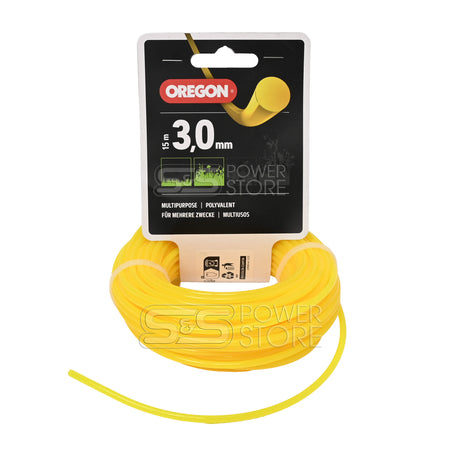 Oregon Gelber Freischneidefaden Yellow Roundline 3,0 mm Durchmesser 15 m Länge Trimmerfaden - powerstore-shop