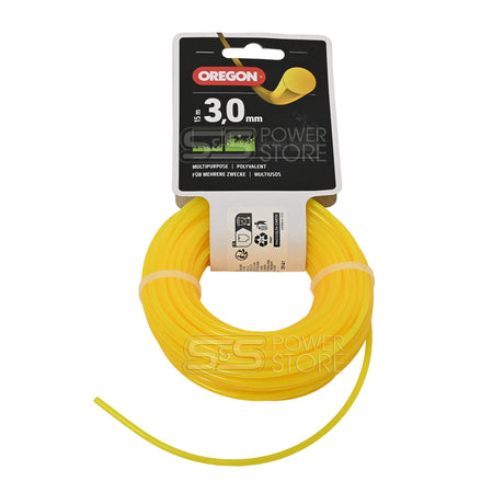 Oregon Gelber Freischneidefaden Yellow Roundline 3,0 mm Durchmesser 15 m Länge Trimmerfaden - powerstore-shop
