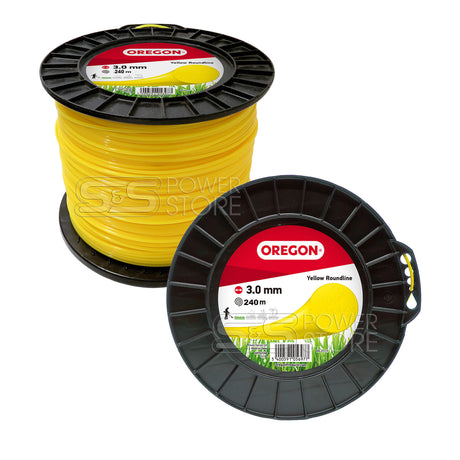 Oregon Gelber Freischneidefaden Yellow Roundline 3,0 mm Durchmesser 240 m Länge Trimmerfaden - powerstore-shop