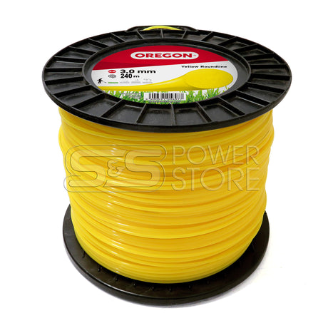 Oregon Gelber Freischneidefaden Yellow Roundline 3,0 mm Durchmesser 240 m Länge Trimmerfaden - powerstore-shop