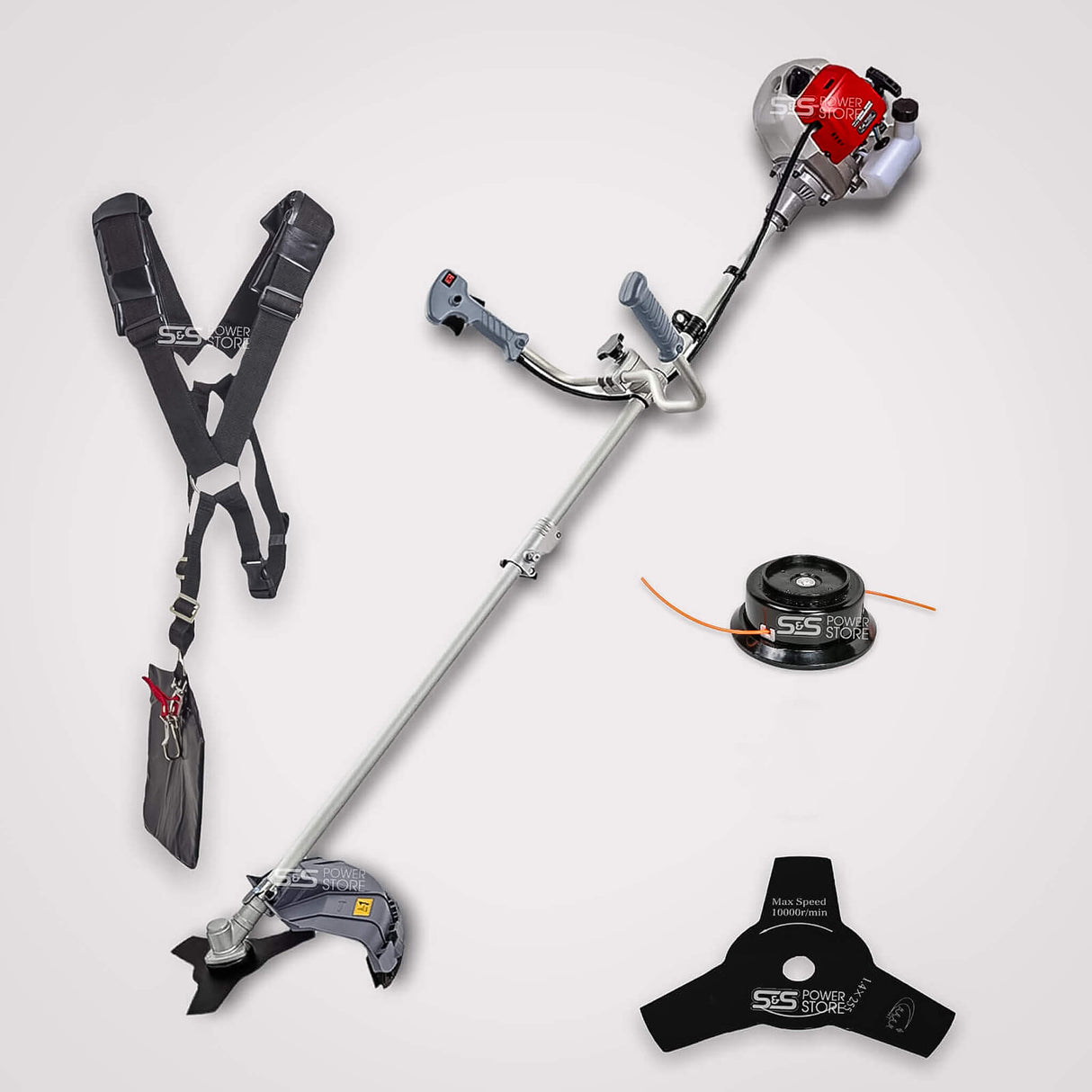IKRA IBF 43 Zweihandgriff Benzin Freischneider Motorsense Trimmer
