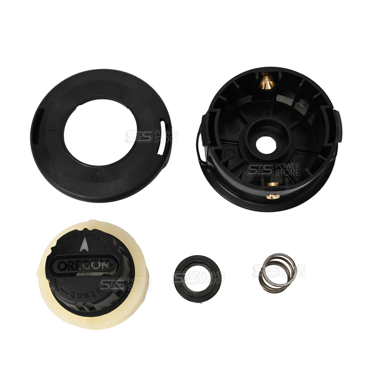 Oregon Schneidkopf Set Mähkopf, Faden & Schutzbrille Garten Kit Standard 646568 für Freischneider, Motorsensen & Trimmer bis 33 cm³