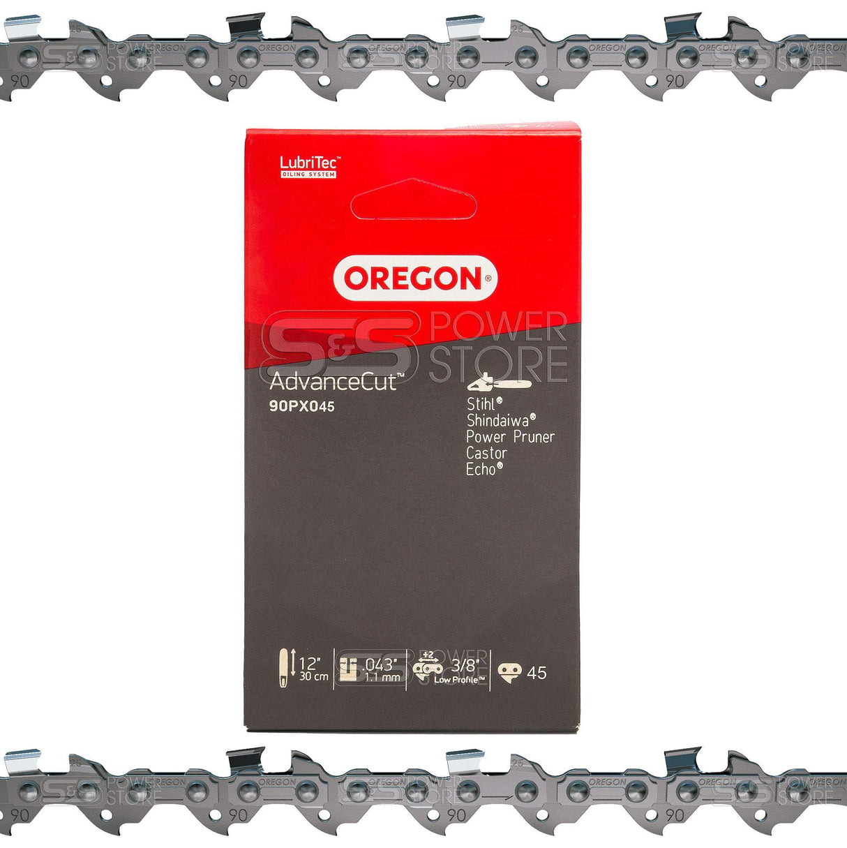 Oregon Sägekette 90PX045E AdvanceCut 3/8" 1,1 mm 45 TG 30 cm Halbmeißel - powerstore-shop