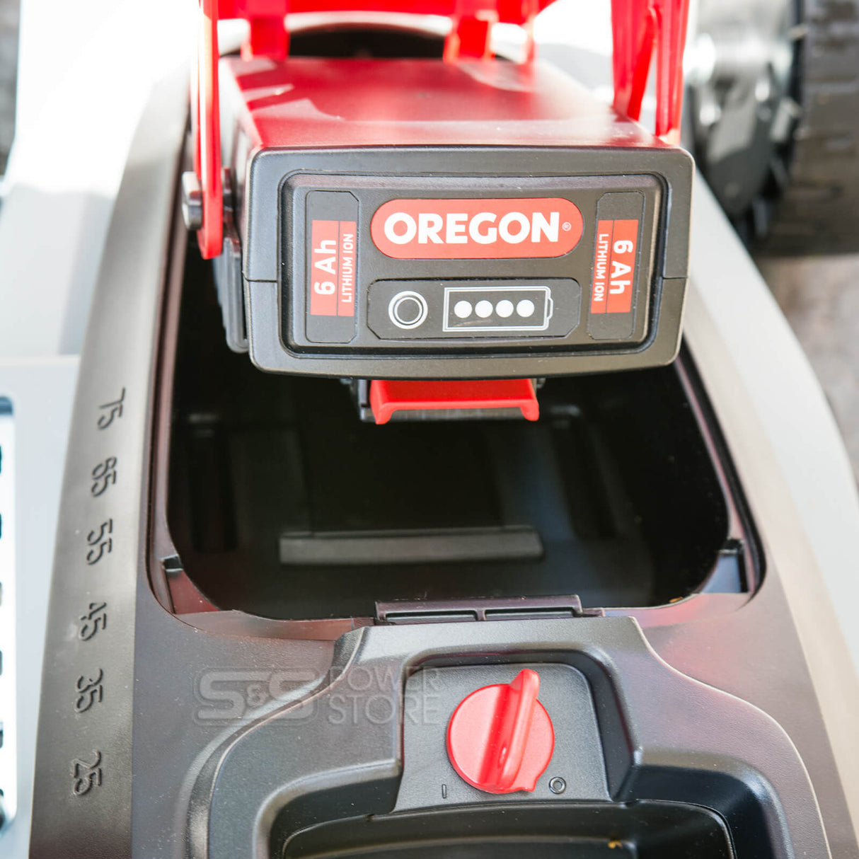 Oregon Akku-Rasenmäher LM300 36V ohne Akku und Ladegerät
