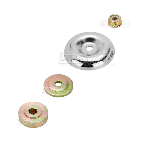 Befestigungs Set Messeraufsatz für Motorsense & Freischneider Mutter mit Linksgewinde M10 x 1,25 - powerstore-shop