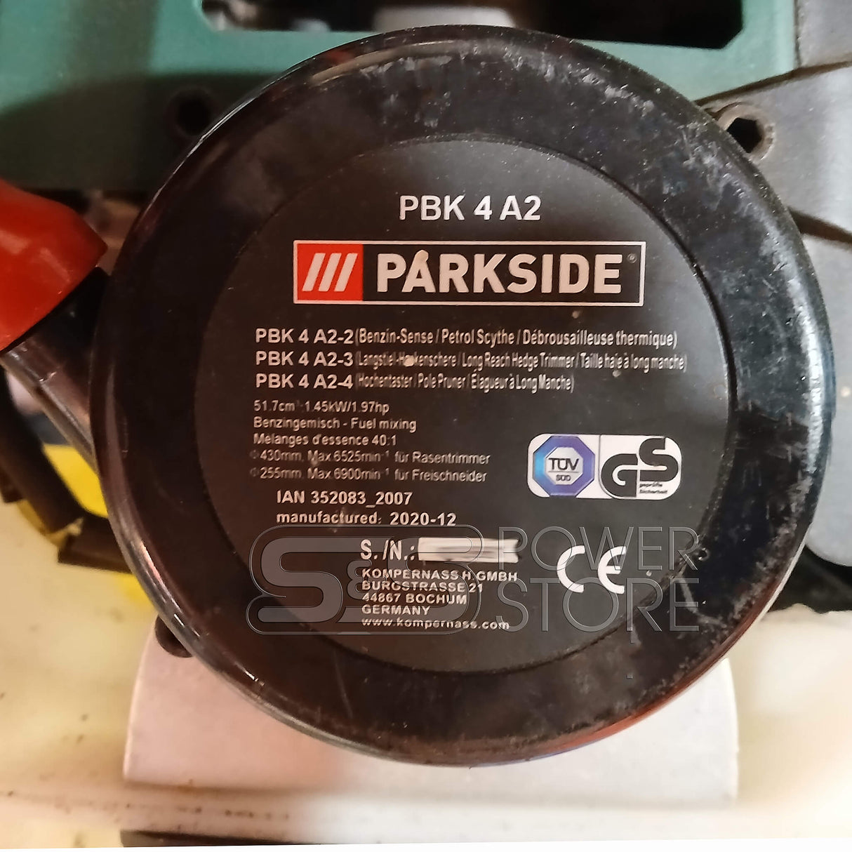 Mähkopf Schneidkopf 4in1 Benzin-Kombigerät LIDL Parkside PBK 4 A2 Benzin-Sense Freischneider