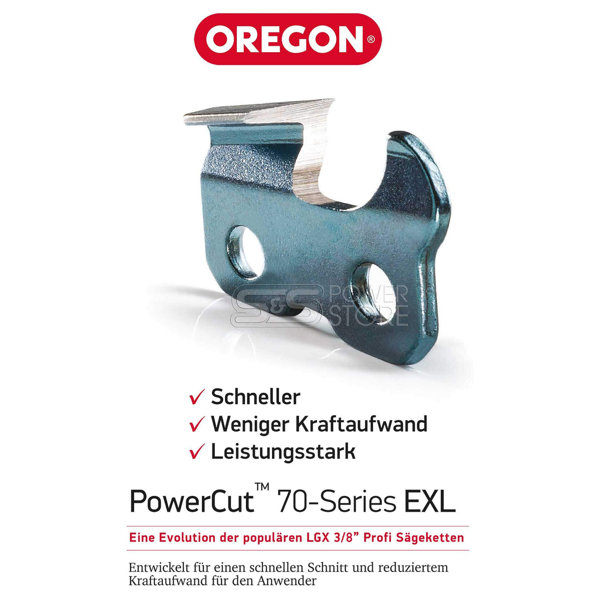 Oregon PowerCut Sägekette passend Stihl 048 Kettensäge 3/8" 1,6 mm 60 TG 40 cm Vollmeißel