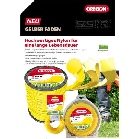 15m Trimmerfaden Oregon Roundline 2,4 mm passend für Stihl FS 38 Mähkopf AutoCut C 6-2 - powerstore-shop
