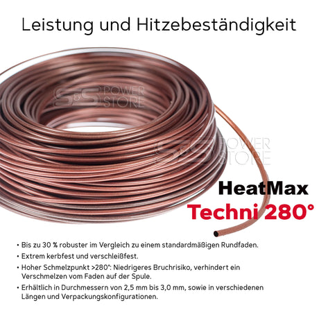 Oregon Profi Mähfaden Techni 280° HeatMax 2,5 mm x 324 m Trimmerfaden Freischneidefaden - powerstore-shop