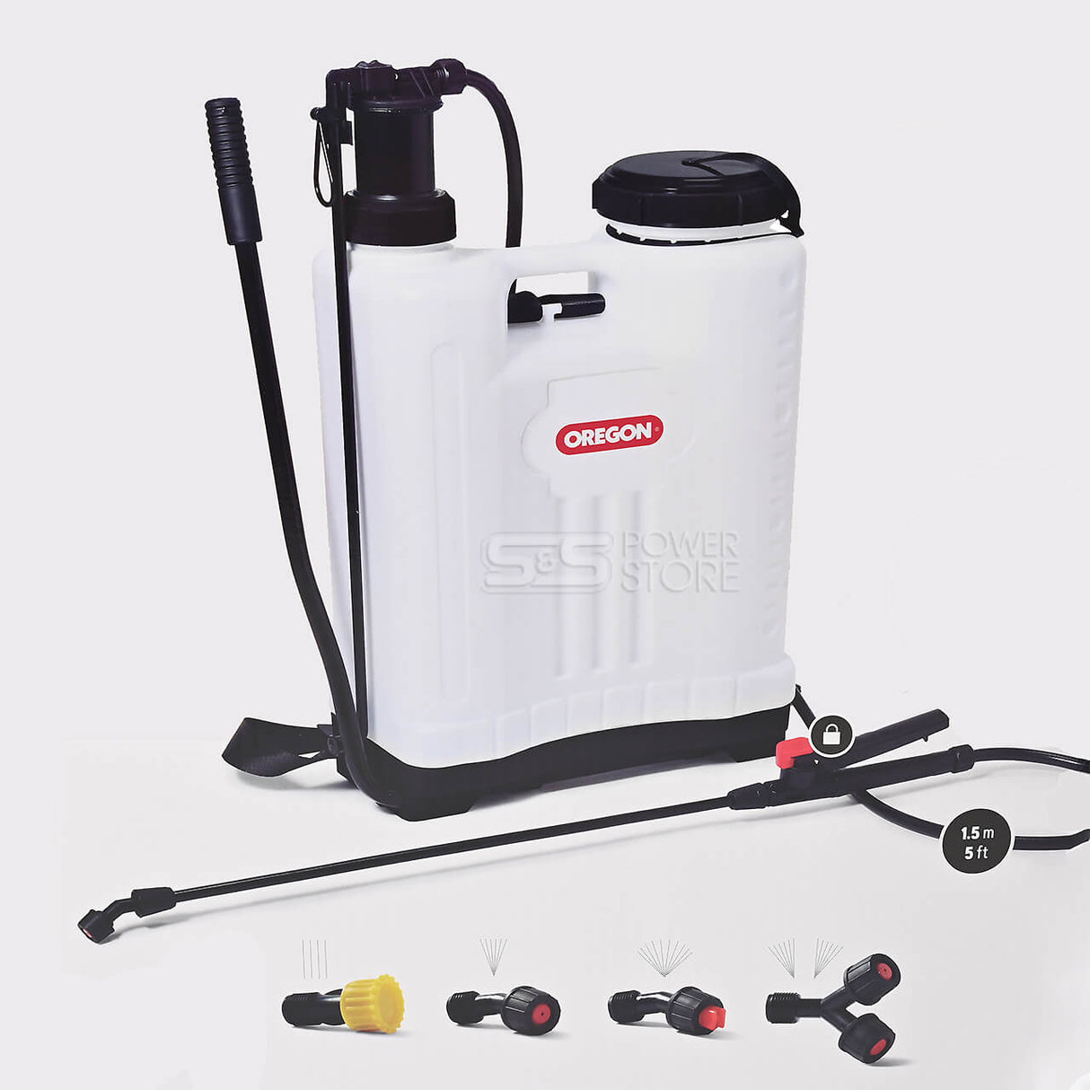 Oregon Rückenspritze 16 Liter 4 bar Drucksprühgerät Drucksprüher 646608