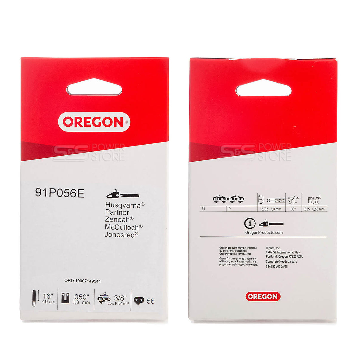 Oregon Sägekette 91P056E Xtraguard 3/8" 1,3 mm 56 TG 40 cm Halbmeißel