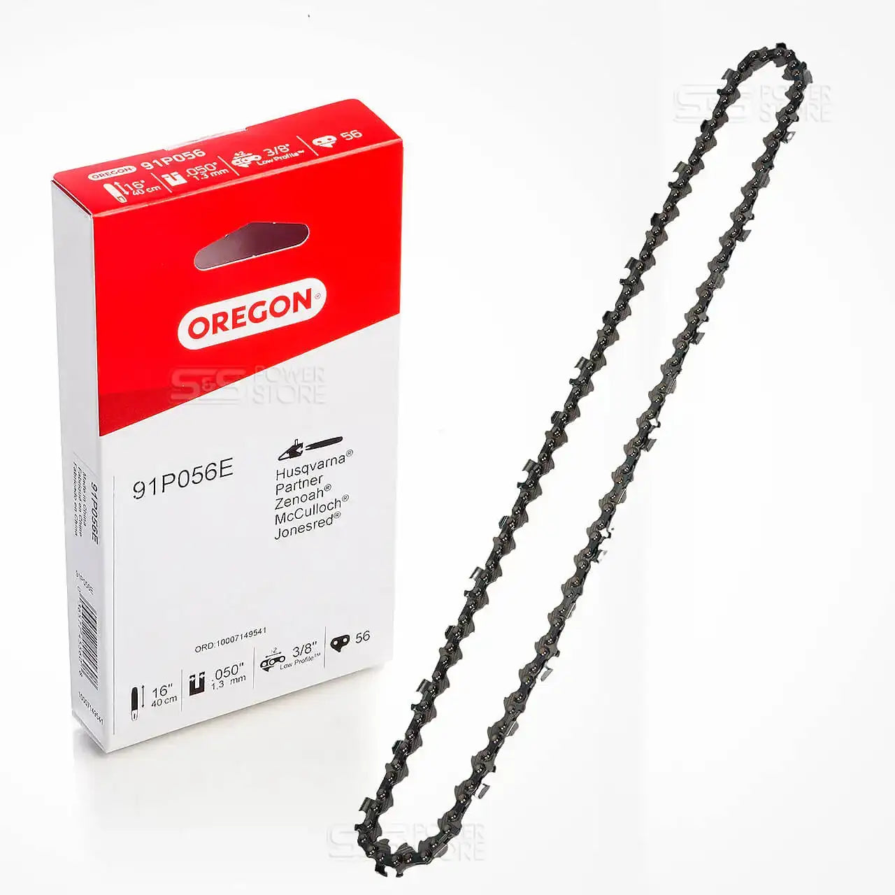 Oregon Sägekette für 35cm Schwert, 3/8 LP, 1,1mm Stärke, 50 Treibglieder | Fase-Meißel, Geringer Rückschlag, Ersatzsägekette für Stihl, Efco und mehr Oregon Sägekette für 35cm Schwert, 3/8 LP, 1,1mm Stärke, 50 Treibglieder | Fase-Meißel, Geringer Rückschlag, Ersatzsägekette für Stihl, Efco und mehr