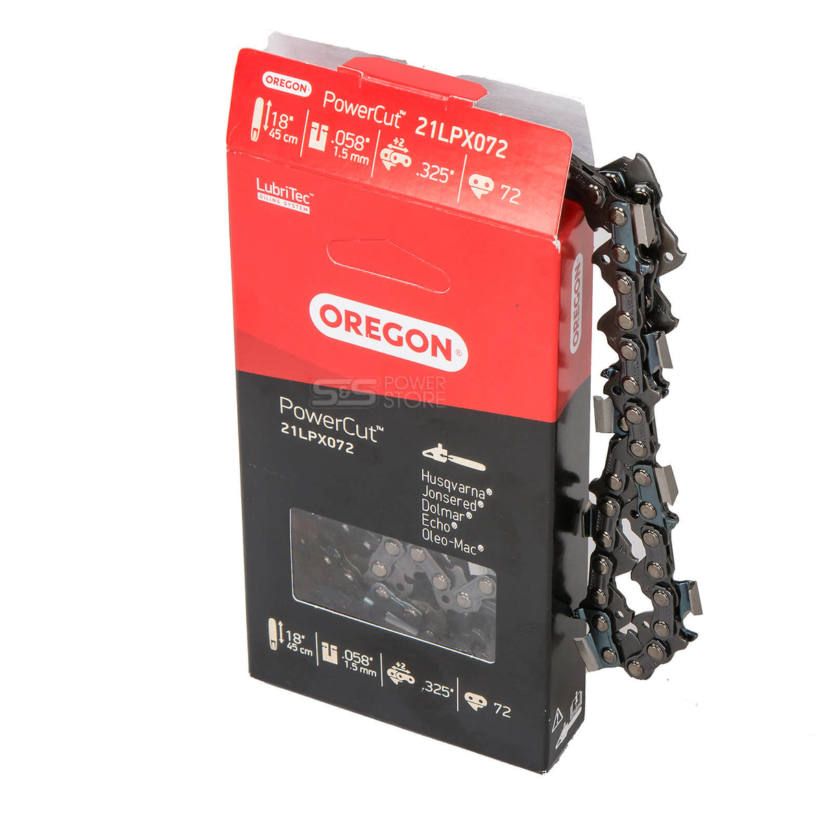 Oregon Sägekette 21LPX072E PowerCut 0.325" 1,5 mm 72 TG 45 cm Vollmeißel